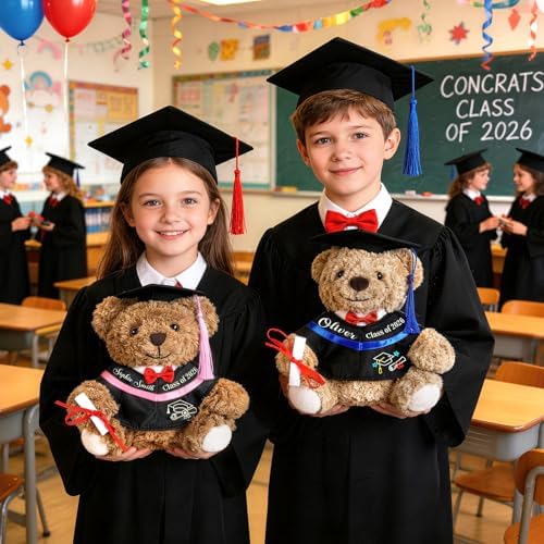 Personalized 2026 Graduation Teddy Bear with Name, Custom Stuffed Animal - Image 2