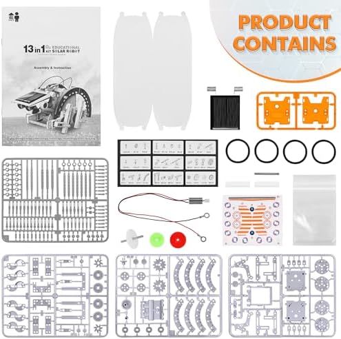 STEM 13-in-1 Education Solar Power Robots Toys for Boys Age 8+ - Image 6