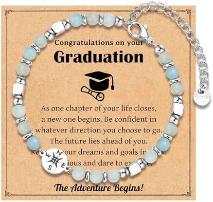 2026 Graduation Gifts for Women Her, Compass Bracelet for Girls Women by IKIATY