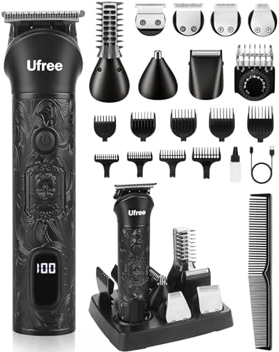 Ufree 7-in-1 Beard Trimmer for Men, Electric Razor Shaver, Men Grooming Kit by Ufree