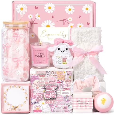 Gifts for Teenage Girls, Teen Girl Gifts Trendy Stuff, Birthday Gifts Preppy Valentines Day Gift for Teen Girls Coquette Cute Set for Girly Tween 12-14 Sweet 16-18 Daughter Sister Niece Friend Pink by SuhctuptxAccompanyUInLife