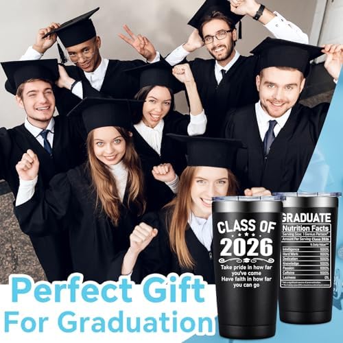 Fufandi Graduation Gifts Him 2026 - Class of 2026 Graduation Gift - College High School Graduations Gifts for Him - Congratulations Gift for Men - Tumbler Cup 20oz - Image 6