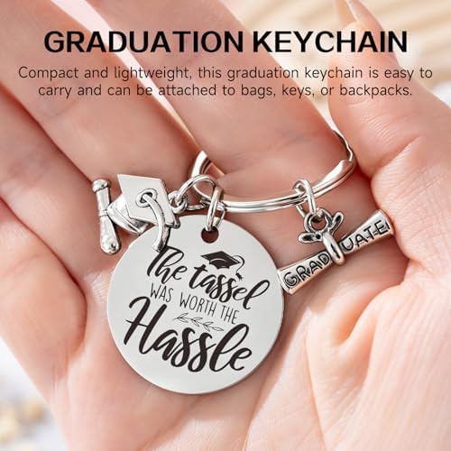 Graduation Gift for Him 2026, Class of 2026 Graduation Cup for Senior High School College Boys Men Son Brother Best Friend, 20oz Tumbler Gift Set with Lid, Straw & Box, The Tassel Was Worth The Hassle - Image 5