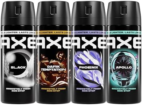 AXE Body Spray 4 Pack Core Up to 48 hours freshness 2.9 oz 48H by AXE