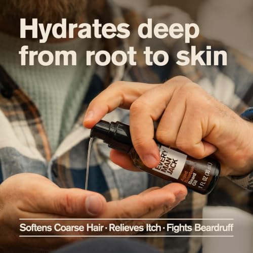 Every Man Jack Hydrating Beard Oil for Men, Aged Bourbon, 1oz - Image 5