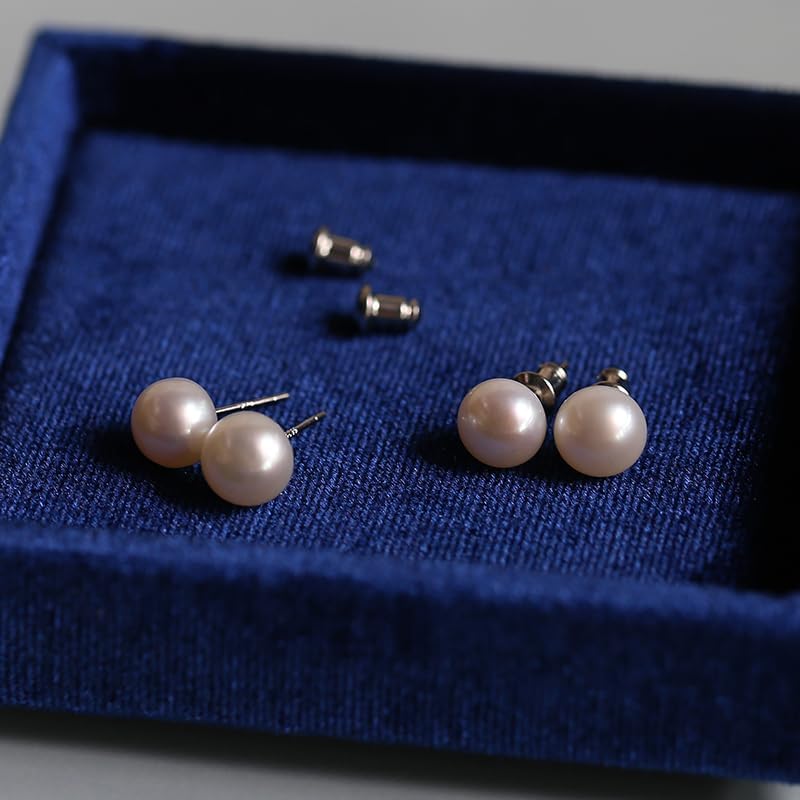 Graduation Gifts for Her, 8mm Genuine Pearl Earrings with Sterling Silver Post, Inspirational 2025 Graduation Gifts for Best Friend, Sister, Daughter - Image 6