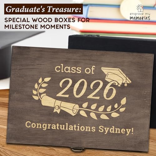 Personalized Graduation Keepsake Box, High School & College Grad Gift - Image 4