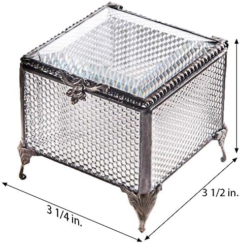 Personalized Graduation Gift For Her Glass Jewelry Box High School Graduate Or College Grad Class Of 2026 J Devlin Box 825 EB241 (Clear Honeycomb) - Image 5