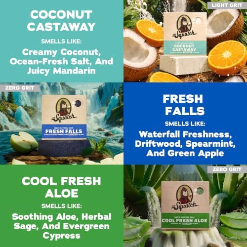 Dr. Squatch Natural Men’s Bar Soap, Body Soap Bar (5oz, 3-Pack) - Image 3