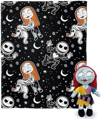 Northwest Nightmare Before Christmas Silk Touch with Hugger, Sally Frights, 50 x 40 inches by Northwest