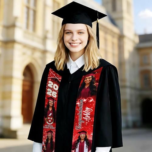 D-Story RN Graduation Stole Custom Nursing Stole Registered Nurse BSN MSN Graduation Sash Class of 2026 - Image 6