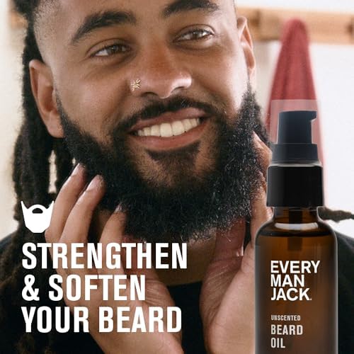 Every Man Jack Hydrating Beard Oil for Men, Unscented, 1oz - Image 2