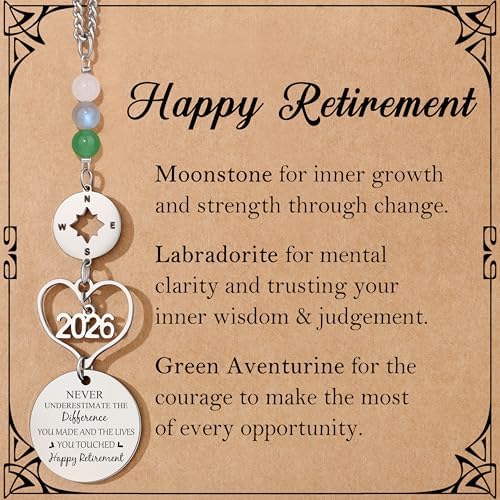 Retirement Gifts for Women Men Car Rear View Mirror Hanging Accessories Happy Retirement Gift for Woman 2026 Retired Gift for Coworker Friends Woman Man Car Ornament Keepsake by Yiyang