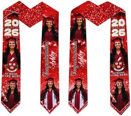 D-Story RN Graduation Stole Custom Nursing Stole Registered Nurse BSN MSN Graduation Sash Class of 2026 - Image 2