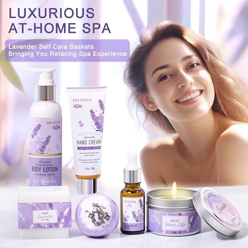 Gifts for Women, Lavender Spa Bath and Body Gift Set - Image 6