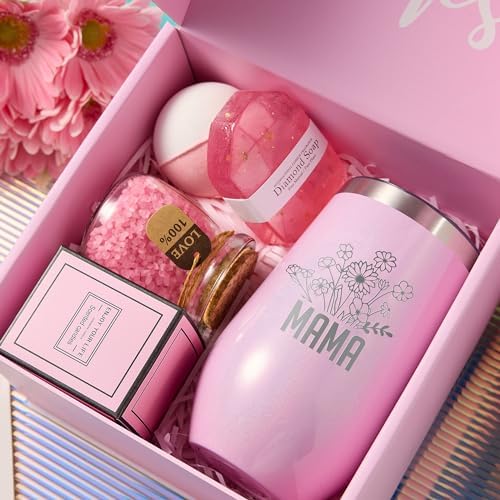 Mothers Day Gifts for Mom Grandma, Mom Birthday Christmas Gifts, Thoughtful Gift for Mother in law Step Mom, Best Mother's Day Gifts from Daughter Son Kids, Lavender Mom Spa GiftBasket Set - Image 3