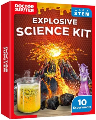Doctor Jupiter Explosive Science Experiments Kit for Kids Ages 8+ by DoctorJupiter