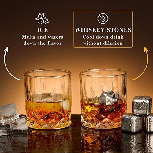 Oaksea Boss Day Gifts for Men Him Christmas, Anniversary Unique Gifts for Him, Birthday Retirement Gift for Boss Men, Stainless Steel Engraved Whiskey Stones Glasses Cool Burbon Scotch Set Gift - Image 5