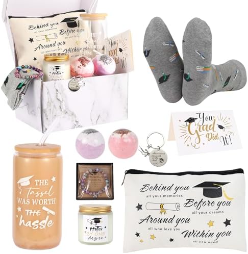 Kolewo4ever 10 Pieces Graduation Gifts Set for Her,Class of 2025 Graduation Gifts for Her Girls Daughter Senior 2025 High School College PhD Masters Degree Graduate Gift for Women by Kolewo4ever