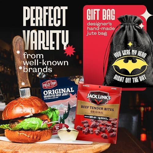 Beef Jerky & Nuts Gift Basket – Jerky Variety Pack & Birthday Gifts For Men - Image 3