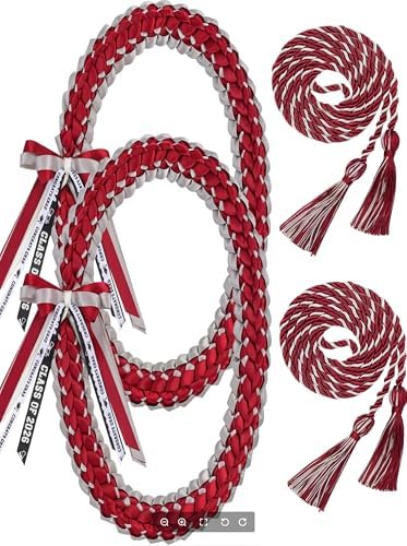TFTAFAN Graduation Leis and Graduation Honor Cords Class of 2026 Graduation Ribbon Lei Graduation Necklace Braided Necklaces gift for Student Gifts Party Supplies by Unknown
