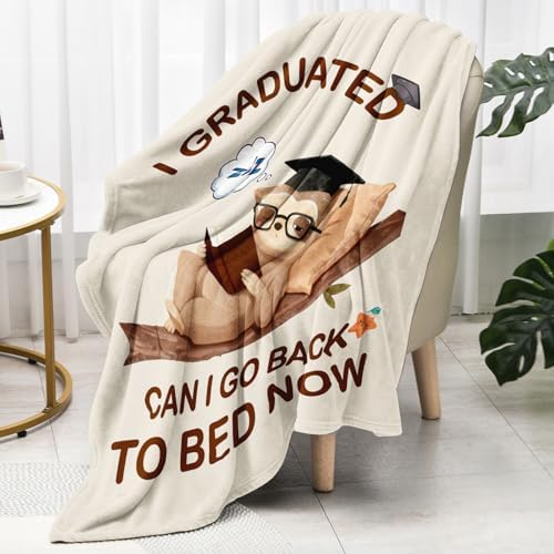 Funny Graduation Gift for Her Him - Sloth Throw Blanket, Graduation Gifts - Image 6