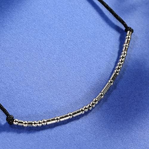 ASELFAD Morse Code Bracelets for Women, Funny Best Friend Birthday Gifts for Women Friendship Bracelets, Inspirational Jewelry, Teen Girl Gifts Trendy Stuff - Image 3
