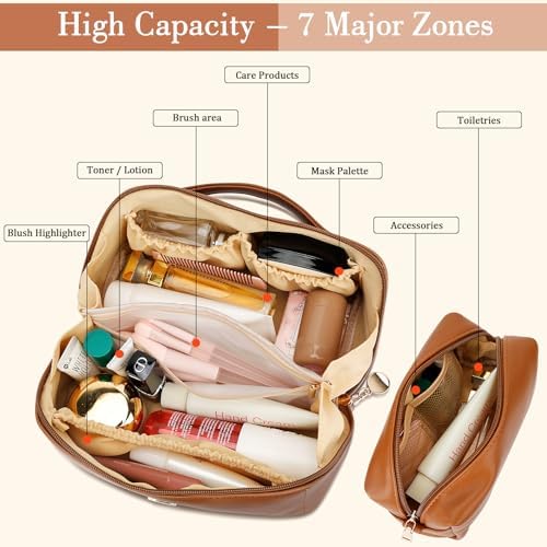 Initial Makeup Bag Personalized Gift for Women Teen Girls - Image 3