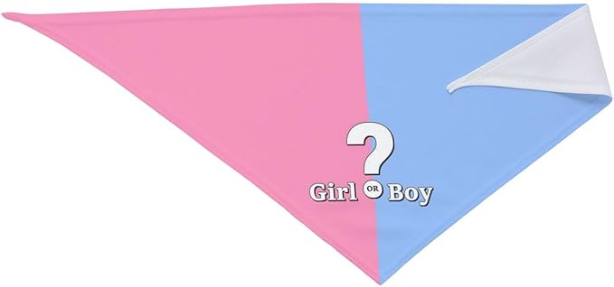 He Or She What Will It Be? Gender Reveal/Baby Announcement Dog Bandana,Pet Neckerchief for Pets Daily Wear Photo Prop Party Supplies (Pink)