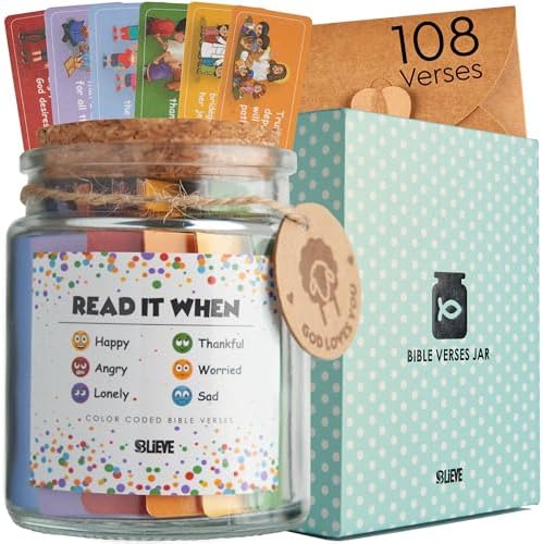 BLIEVE Read Me When Bible Verse Jar For Kids by BLIEVEART