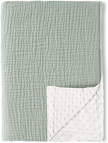 Konssy Soft Muslin Baby Blanket for Unisex Boys & Girls, 30 x 40 Inch by Konssy