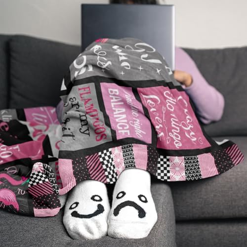 Flamingo Gifts Blanket 60"x50", Pink Flamingo Gifts for Women Girls, Flamingos Decor, Christmas Birthday Gift Ideas for Flamingos Lovers - Image 5