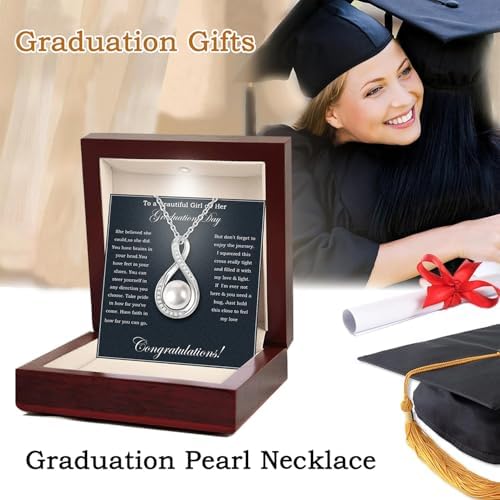 Graduation Gifts For Her 2025 College Graduation Gifts For Women 925 Sterling Silver Inspirational Necklace For Granddaughter or Daughter High School Graduate Gifts For Best Friend - Image 3