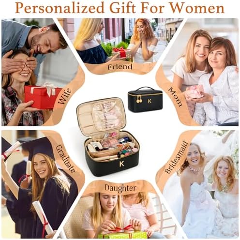 Personalized Makeup Bag Gifts for Women Travel Cosmetic Case - Image 2