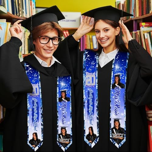Custom Graduation Stole for Class of 2026 Personalized Unisex Graduation Sash Unique Gifts for Him Her - Image 3