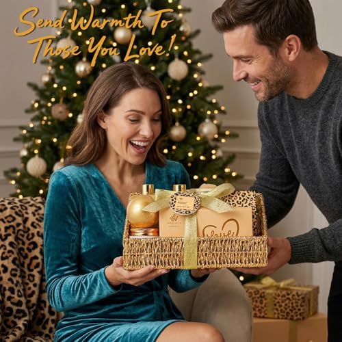 Gifts for Women, 32 Pcs Honey & Almond Bath & Body Gift Basket for Women - Image 4