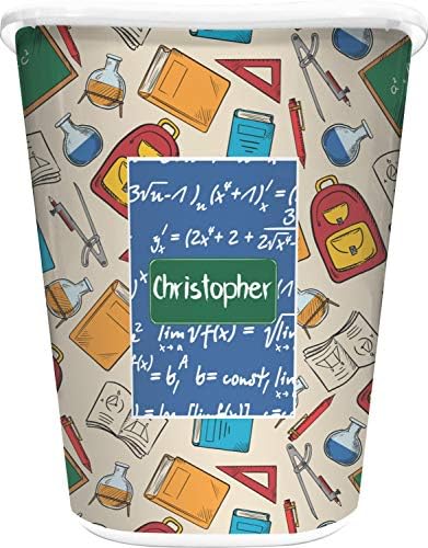 RNK Shops Personalized Math Lesson Waste Basket - Single Sided (White) by Unknown