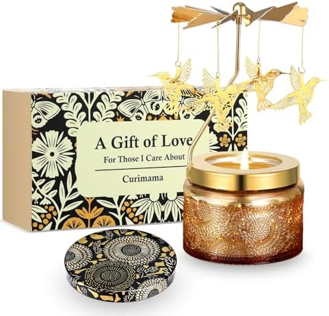 Curimama Unique Rotating Hummingbird Candle Gift Set for Women by Curimama