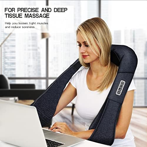 Mo Cuishle Women Men Gifts, Shiatsu Back Shoulder & Neck Massager with Heat - Image 4