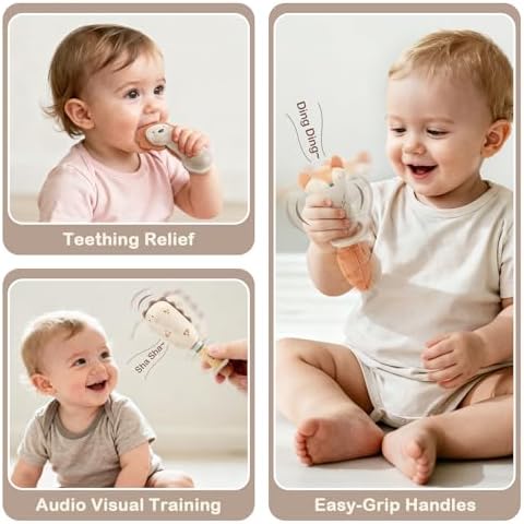 Baby Rattles,Teething Toys 3-6 Months,Baby Toys 0-6 Months,Baby Shower Gift - Image 2