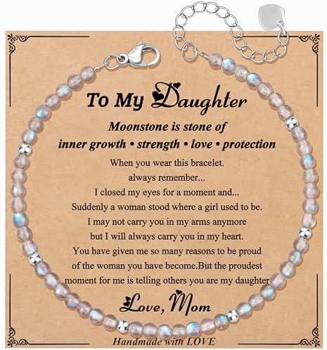 JoycuFF Moonstone Bracelet Christmas Birthday Valentines Gifts for Women by Joycuff