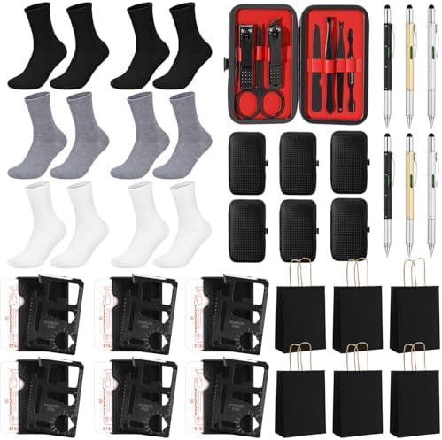 6 Sets Baby Shower Game Prizes for Men Winner,Black,White,Gray by Leriton