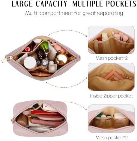 Gifts for Women Girls Personalized Initial Travel Makeup Bag - Image 5