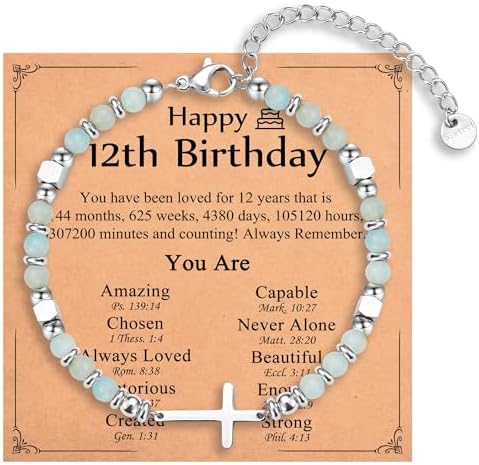 Religious Cross Bracelet for Women Girls, Christian Gifts by IKIATY