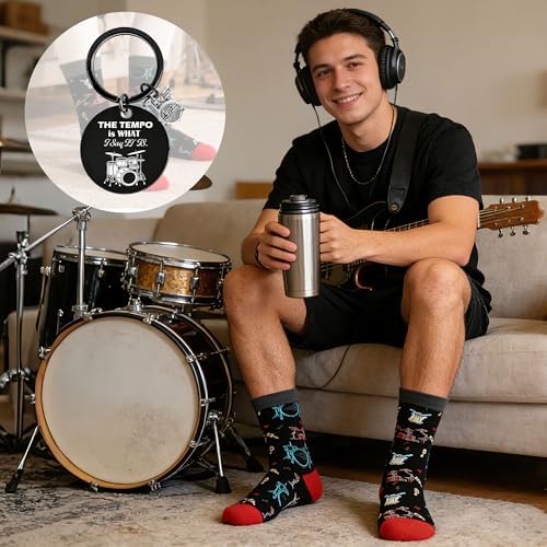 Drummer Gifts for Men and Women, Travel Tumbler Gift Set for Musicians - Image 5