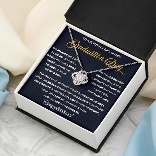 Graduation Necklace for Her 2026 – Inspirational Sterling Silver Necklace with Message Card & Gift Box, Graduation Gifts for Women, Daughter, Girlfriend, Sister, College & High School Grad - Image 3