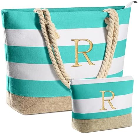 YOOLIFE Beach Bags for Women - Travel Canvas Beach Tote, Pool Waterproof Bag, Travel Essentials, Gifts for Women Birthday by YOOLIFE