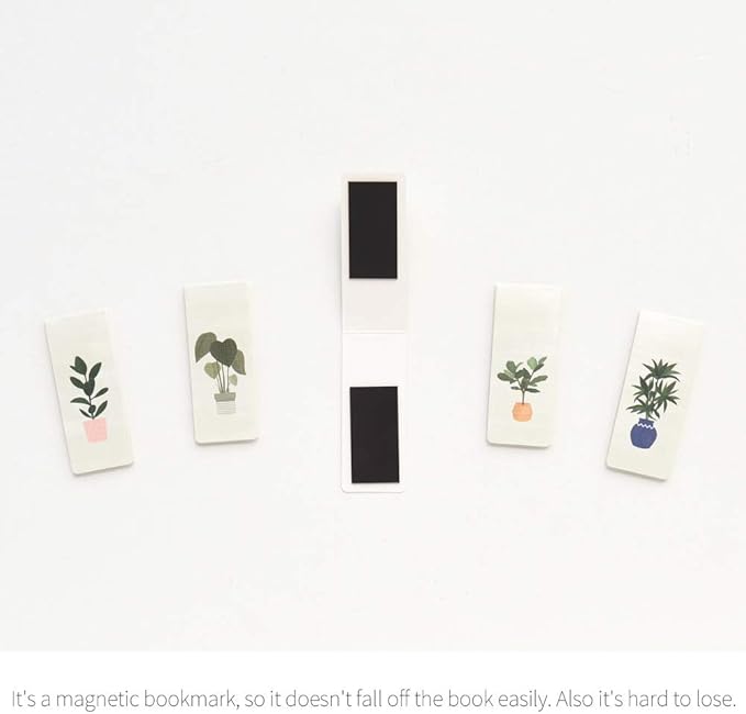 Monolike Magnetic Bookmarks Garden Plant, Set of 5