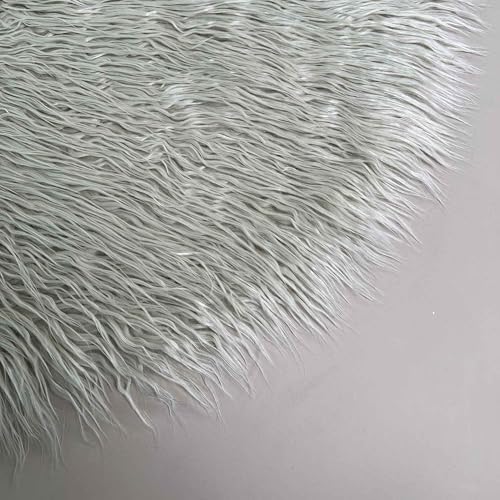 Newborn Photo Props Faux Fur Round 23.6 inch Soft Baby Boy Girl Photo Blanket Studio Photo Mat (Smokey Grey) - Image 6