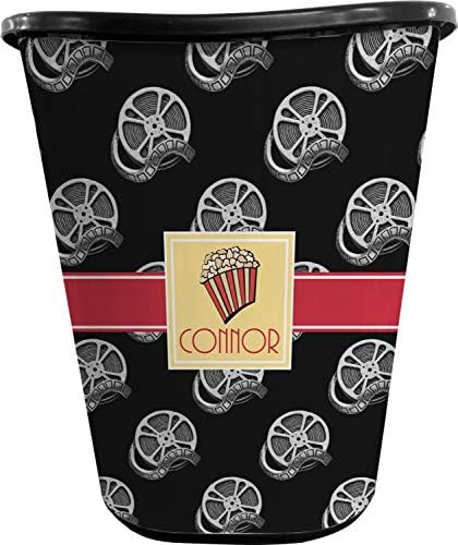 Personalized Movie Theater Waste Basket - Single Sided (Black) by Unknown